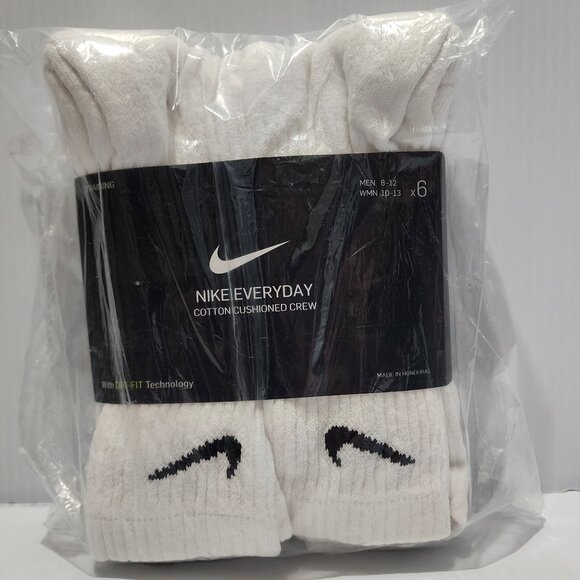 NWT Nike, Unisex, 6-pk Crew Socks - Picture 1 of 5